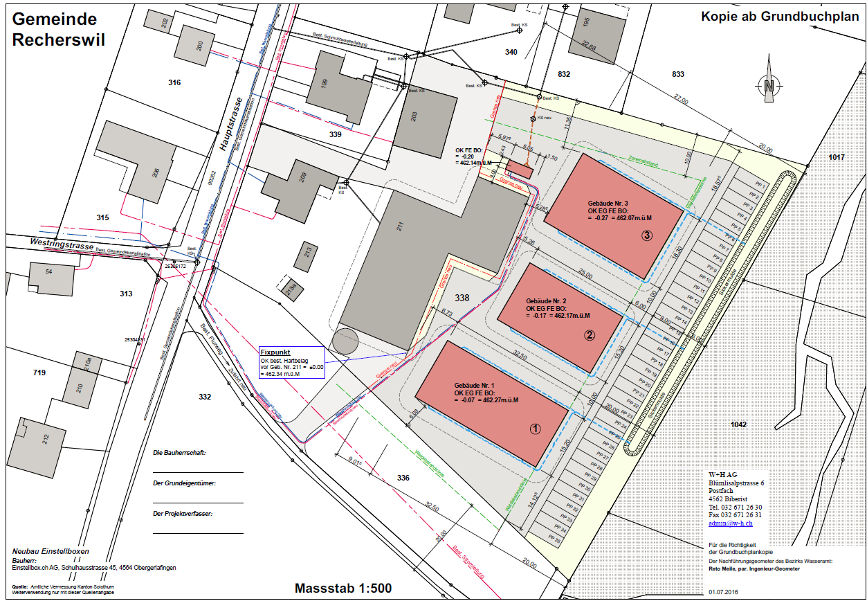 Situationsplan der gesamten Anlage